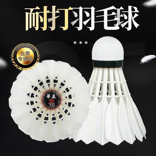 华美CT700羽毛球一级鹚鸪鸭大方飞行稳定12只装77速77速羽毛球 商品图1