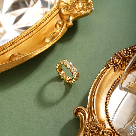 子佩集【璀璨宣言】银S925戒指【MYA210】镀金双排钻2601 商品图1