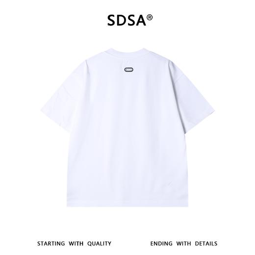 88192SDSA男装2026新款高贵轻奢美式潮牌撞色胸前印花字母圆领短袖T恤 商品图4