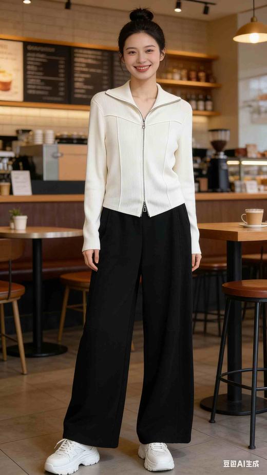 502902福利款加绒羊毛阔腿裤，185元，臀围30 31，深灰色 商品图6