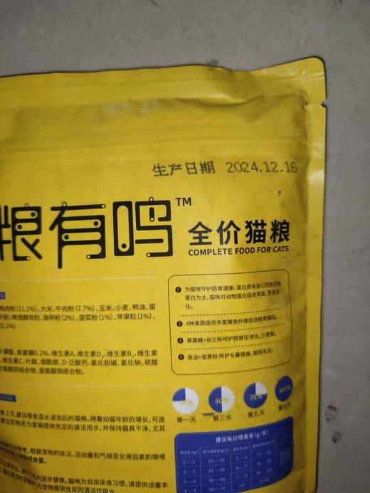 【临期处理26.6.16到期】'新宠之康 鲜粮有鸣全价猫粮500g/袋 商品图1