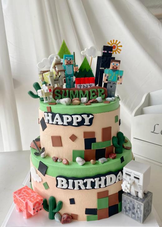 我的世界玩偶卡通蛋糕/低糖处理 商品图0