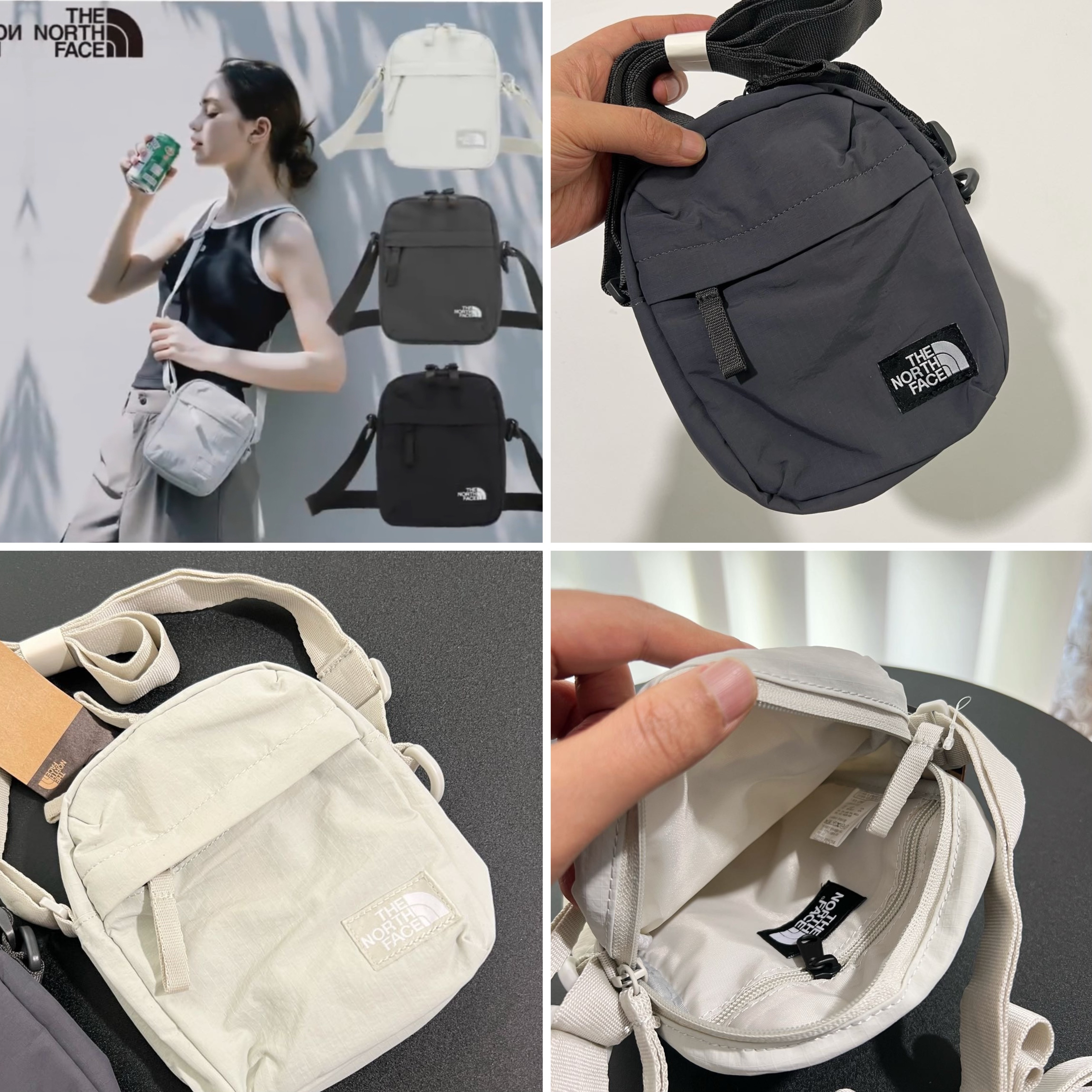 清仓 出口棒子国【北面新款防泼水小斜挎包】小而能装，装下五六个手机不是问题