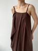 ranyepersonal｜PARADOX25DR03-2 不对称铜氨砂洗棕色吊带连衣裙 [ 棕 ] 商品缩略图13