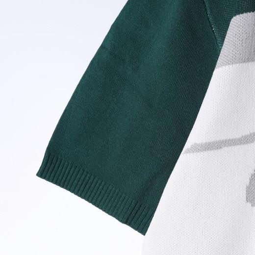 M194SDSA男装2026新款轻奢老钱风撞色字母提花拉链短袖翻领短袖T恤 商品图4