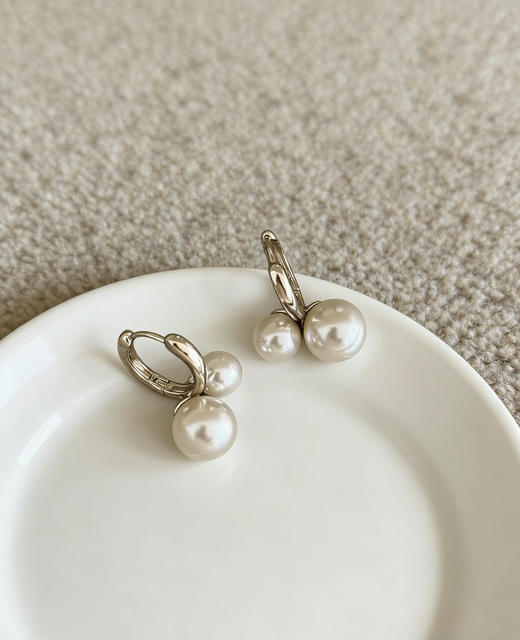 加拿大轻奢牌MEJUR爆款慕斯樱桃珍珠耳钉正品 商品图11