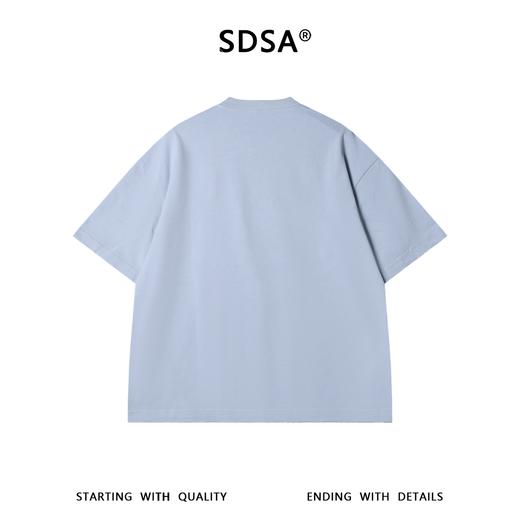 SDSA男装2026新款高贵轻奢美式卡包印花圆领短袖T恤高街百搭上衣 商品图4