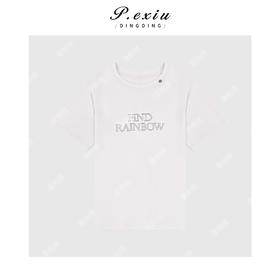 03-4潘依绣丁丁宠粉简约百搭字母短袖圆领T恤Q09881