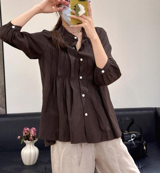 26新款  小禾同款苎麻衬衫 商品图12