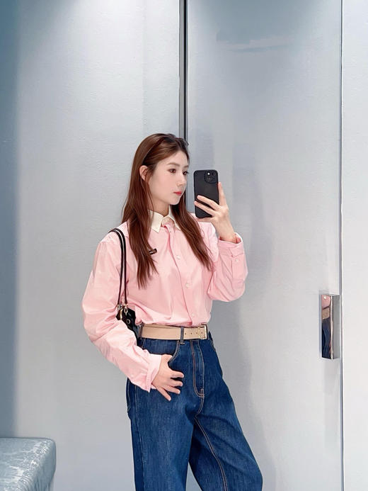 【非质量问题不退换】MiuMiu 26早春新款衬衫（XHH） 商品图1