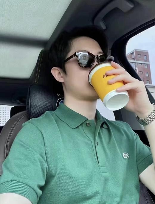 春夏新款！全棉珠地棉！！王一博同款！男女同款！法国鳄鱼Lacoste Polo衫短袖 商品图1