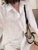 老钱风松弛感万针浮雕刺绣法式衬衫 商品缩略图10