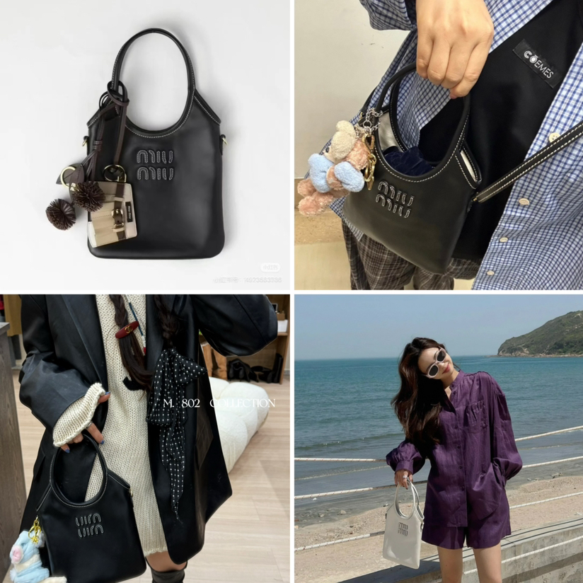 清仓特价【miu】牛皮小包包，可手拎可斜跨