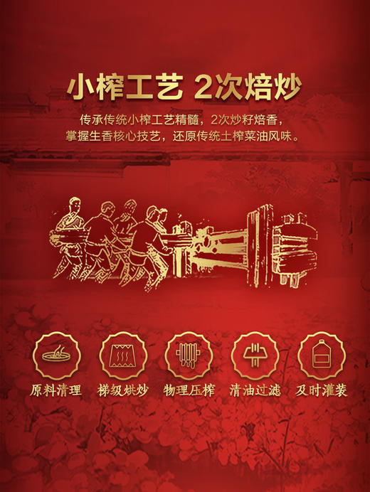 MM 山姆 金龙鱼 外婆乡小榨零反土榨风味菜籽油 6L 商品图3
