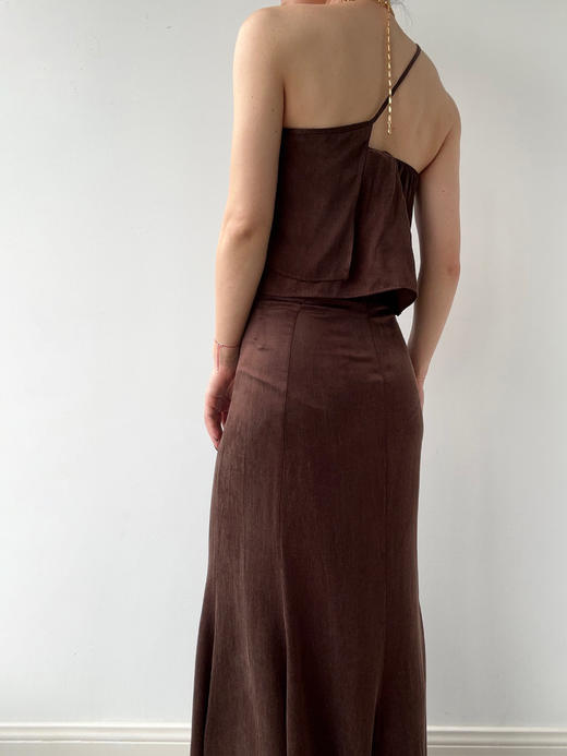 ranyepersonal｜PARADOX25SK04-2 铜氨砂洗棕色半身裙 [ 棕 ] 商品图1