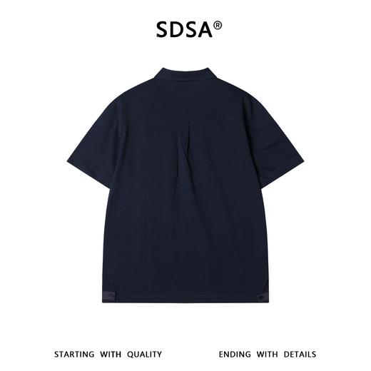 SDSA男装2026新款高贵轻奢老钱风松弛感宽松翻领短袖Polo衫百搭 商品图4
