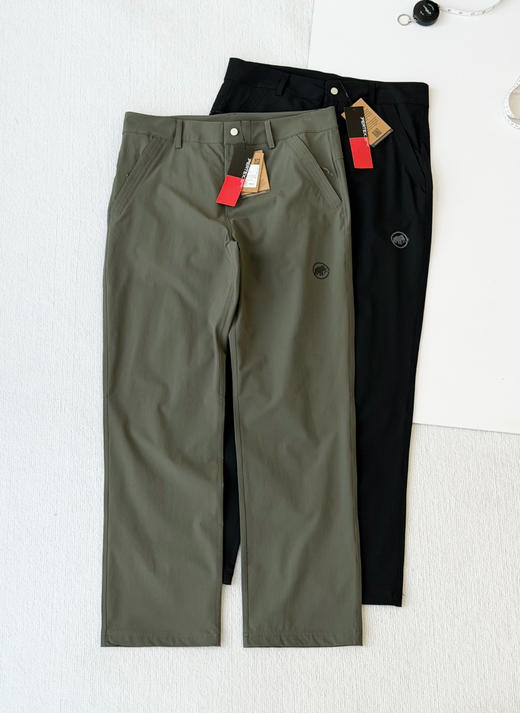 原单正品 Mammut（猛犸象）男士户外机能速干/软壳裤，
颜色：军绿/黑色
尺码：50-52-54-56 商品图0