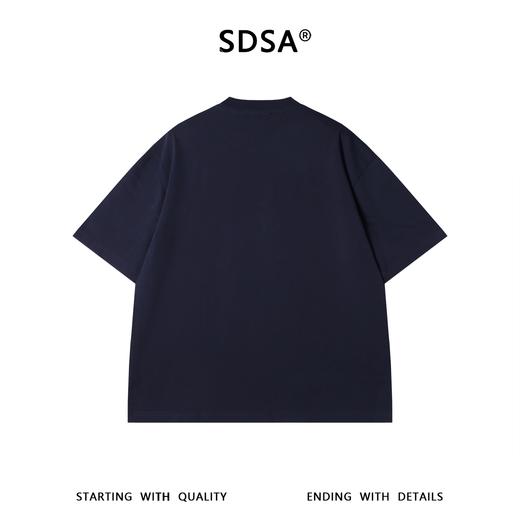 SDSA男装2026新款高贵轻奢美式卡包印花圆领短袖T恤高街百搭上衣 商品图4