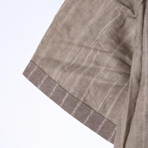 KDK-616SDSA男装2026新款高贵轻奢简约复古竖纹立领短袖衬衫百搭时尚上衣 商品图3