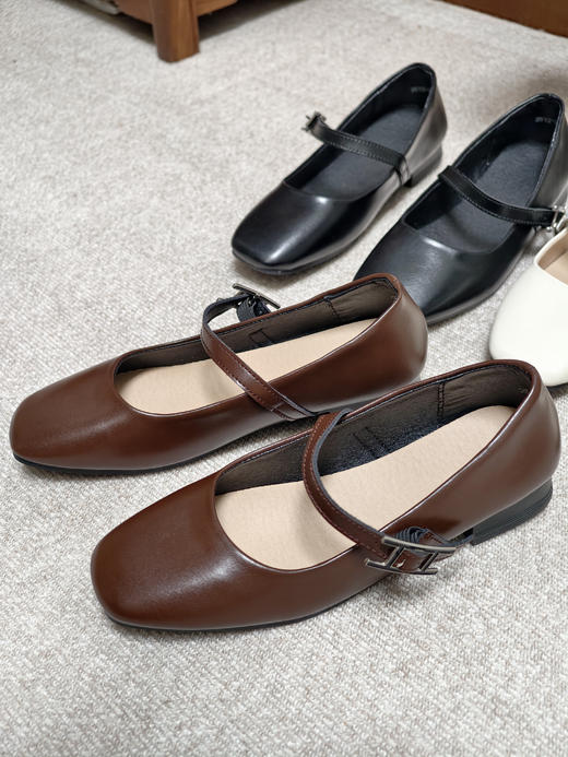 Jane芭蕾小皮鞋爱马同款玛丽珍鞋软底鞋 商品图9