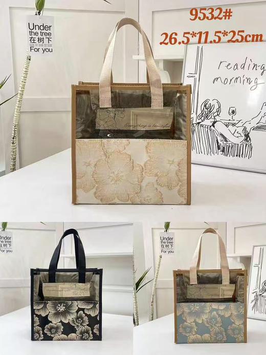 刺绣烫金包包 手提包/四方包枕头包，化妆包 洗漱包 商品图2