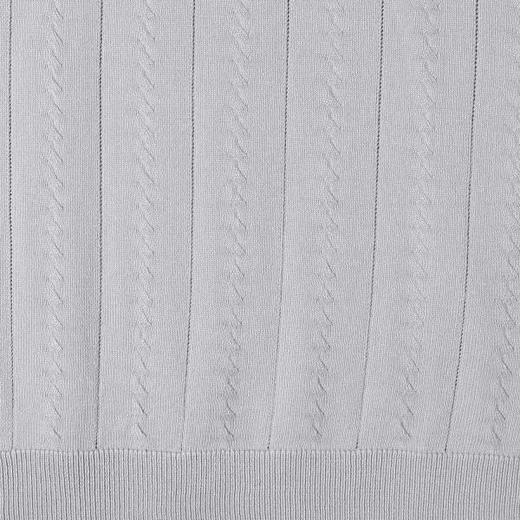 266010SDSA男装2026新款高贵轻奢老钱风纯色竖纹亨利领短袖T恤百搭上衣 商品图4