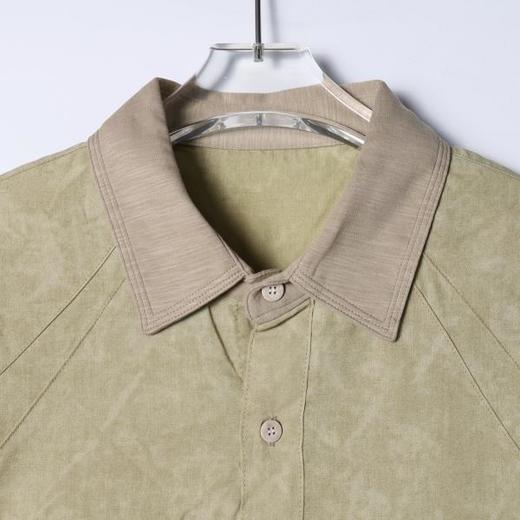 SDSA男装2026新款高贵轻奢潮牌扎染拼接翻领短袖衬衫百搭宽松上衣 商品图1