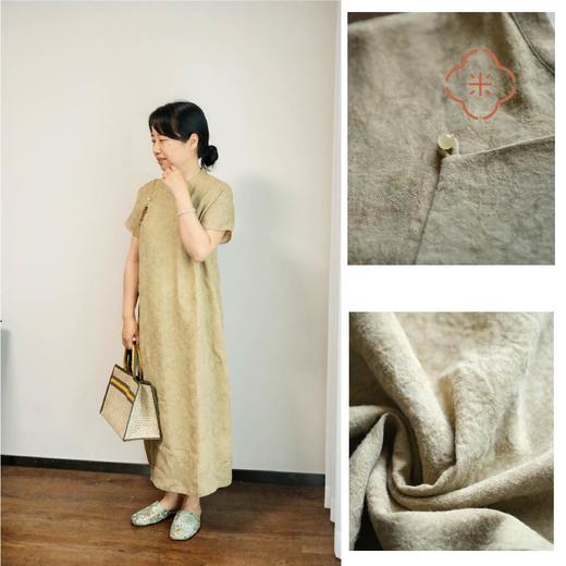 米马成衣 舒适又正式的常服旗袍 天丝与亚麻带来的透气感 商品图2