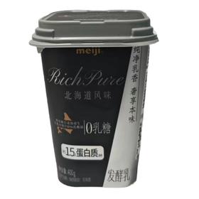 meiji北海道风味0乳糖发酵乳 400g/盒