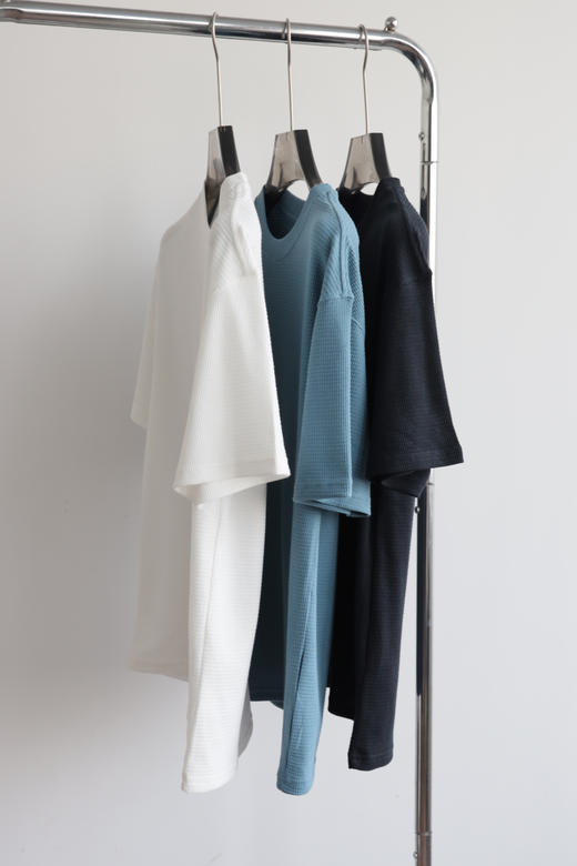 2H 日版华夫格速干宽松短袖T恤  TX608 商品图5