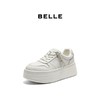 联域2楼Belle女鞋(新百购)百丽女鞋2026春季简约厚底小白鞋免系带面包鞋休闲板鞋F1V1 F1V1D 商品缩略图4