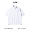 SDSA男装2026新款轻奢韩版半拉链立领短袖T恤百搭下摆松紧设计 商品缩略图0