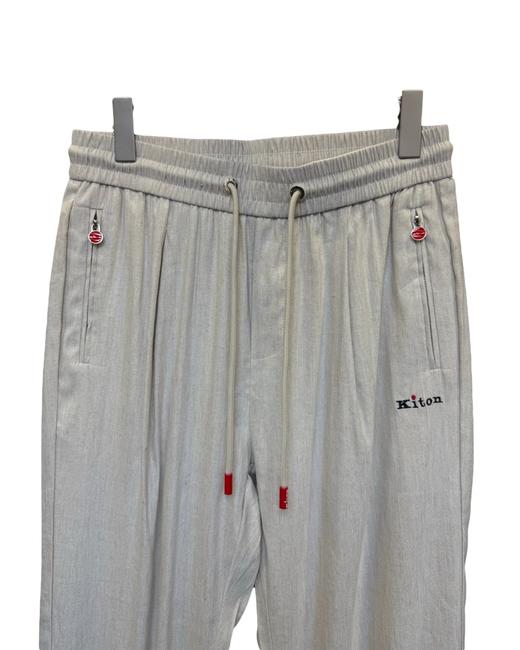 男款亚麻刺绣休闲裤长裤zh 商品图2