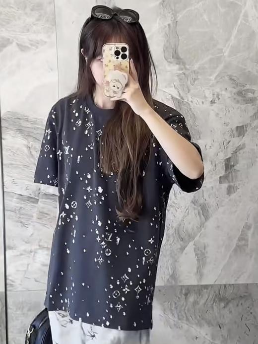 驴家 25ss水滴印花烫钻短袖T恤 男女同款（DY） 商品图7