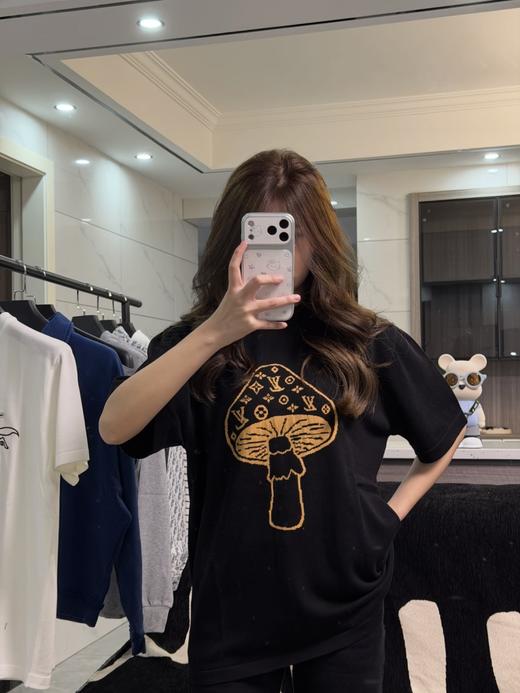 驴家 25ss蘑菇提花字母针织短袖 男女同款（DY） 商品图3