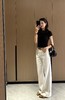 美洋同款翘楚影子小细腿微喇白牛仔裤 商品缩略图14