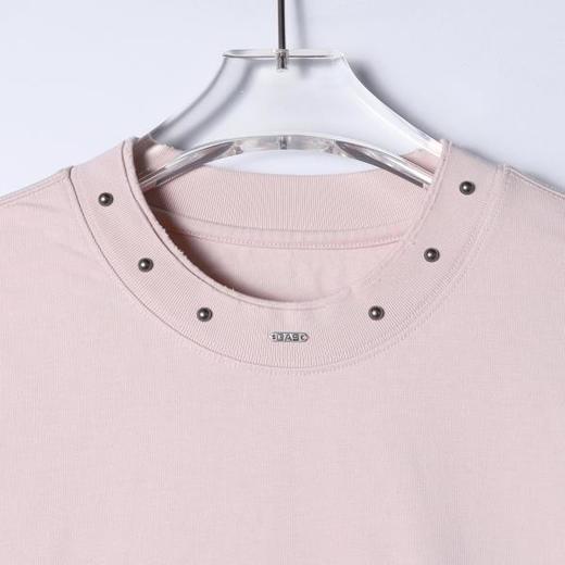 88290SDSA男装2026新款高贵轻奢韩系潮牌领口铆钉设计短袖T恤百搭宽松 商品图2