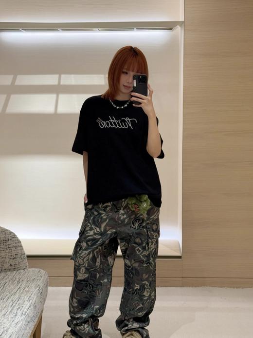 驴家 25ss字母标识金属钻珠链绣短袖T恤 男女同款 （DY） 商品图7