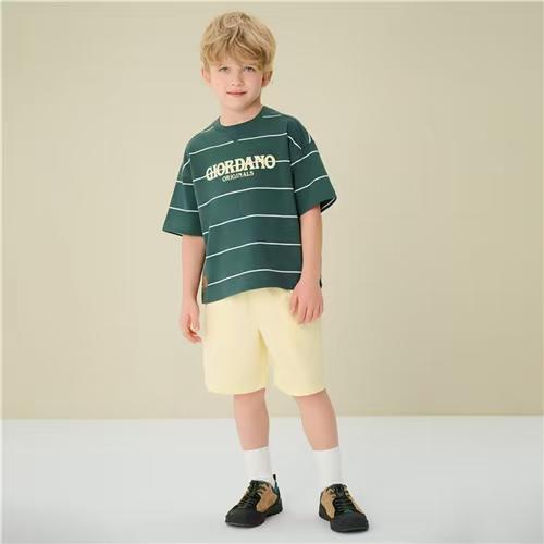 佐丹奴童装26年新款全棉平纹复古印花短袖T恤衫03086271 商品图2