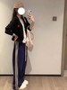 the bar*蓝色运动风侧条纹休闲阔腿裤 商品缩略图2