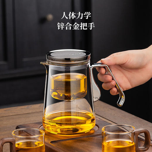 顶壶泡茶器磁吸飘逸杯泡茶壶办公室家用单人高端玻璃内胆茶水分离茶具 商品图6
