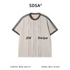 26019SDSA男装2026新款高贵轻奢美式撞色印花字母圆领短袖T恤百搭上衣 商品缩略图1