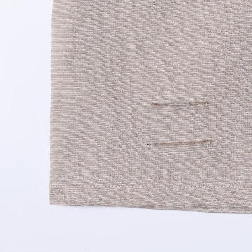 SDSA男装2026新款高贵轻奢老钱风条纹破洞POLO衫短袖T恤百搭上衣 商品图3