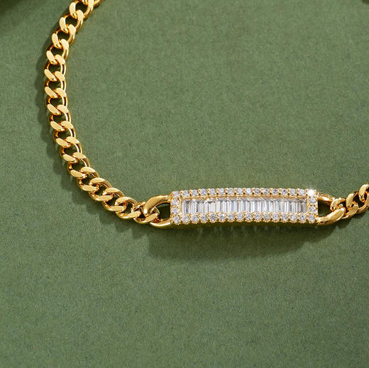 子佩集【流光织梦】银S925手链【SL220004K】镀金一字2601 商品图2