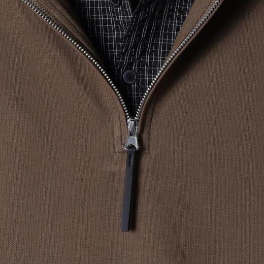 SDSA男装2026新款高贵轻奢潮牌拼接半拉链翻领假两件短袖T恤百搭 商品图2