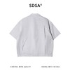 2623301SDSA男装2026新款高贵轻奢潮牌时尚纯色拉链翻领短袖衬衫宽松上衣 商品缩略图4
