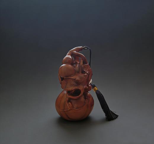 泰山非遗桃木葫芦摆件福禄招财乔迁开业送礼公司办公桌摆件装饰品 商品图1