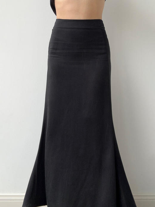 ranyepersonal｜PARADOX25SK02-2 异形褶皱黑色西装半身裙 [ 黑 ] 商品图6