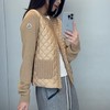 女款针织拼接外套zh018 商品缩略图3