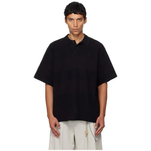 男款珠地条纹短袖POLO衫he002 商品图3